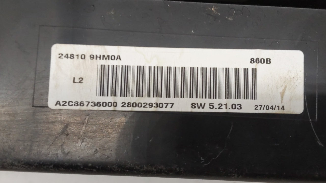 2014 Nissan Altima Instrument Cluster Speedometer Gauges P/N:24810 9HM0A Fits OEM Used Auto Parts - Oemusedautoparts1.com