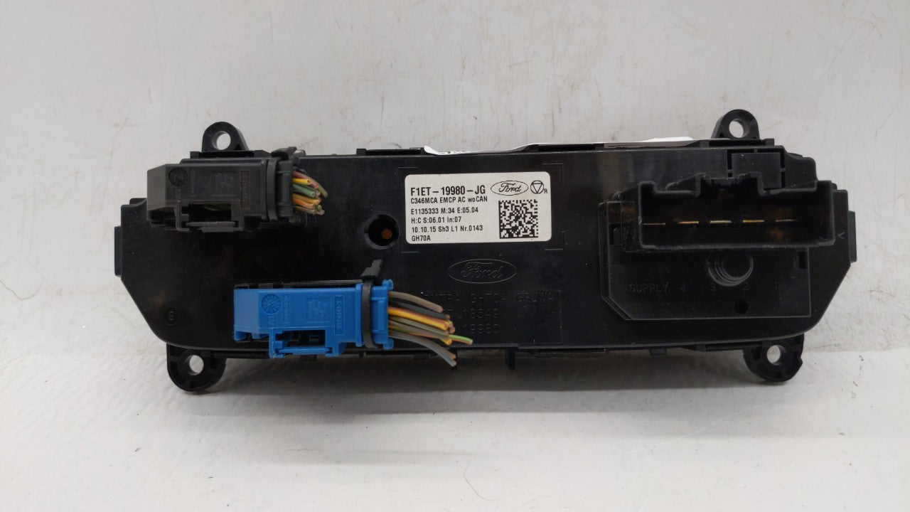 2015-2018 Ford Focus Climate Control Module Temperature AC/Heater Replacement P/N:F1ET-19980-LJ F1ET-19980-JF Fits OEM Used Auto Parts - Oemusedautoparts1.com