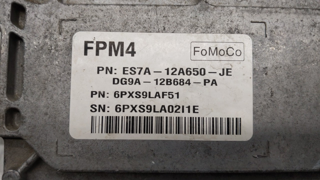 2014 Ford Fusion PCM Engine Computer ECU ECM PCU OEM P/N:ES7A-12A650-GF ES7A-12A650-JF Fits 2015 2016 OEM Used Auto Parts - Oemusedautoparts1.com