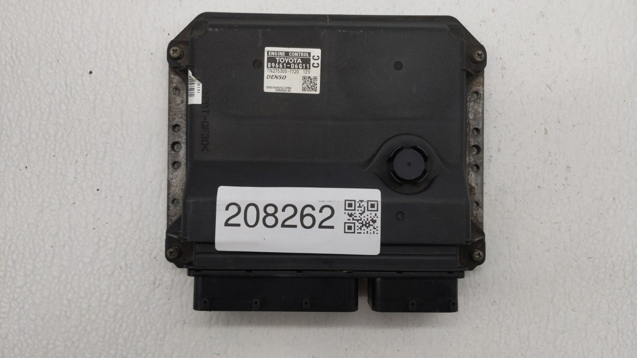 2008-2009 Toyota Camry PCM Engine Computer ECU ECM PCU OEM P/N:89661-06G10 89661-06G11 Fits 2008 2009 OEM Used Auto Parts - Oemusedautoparts1.com