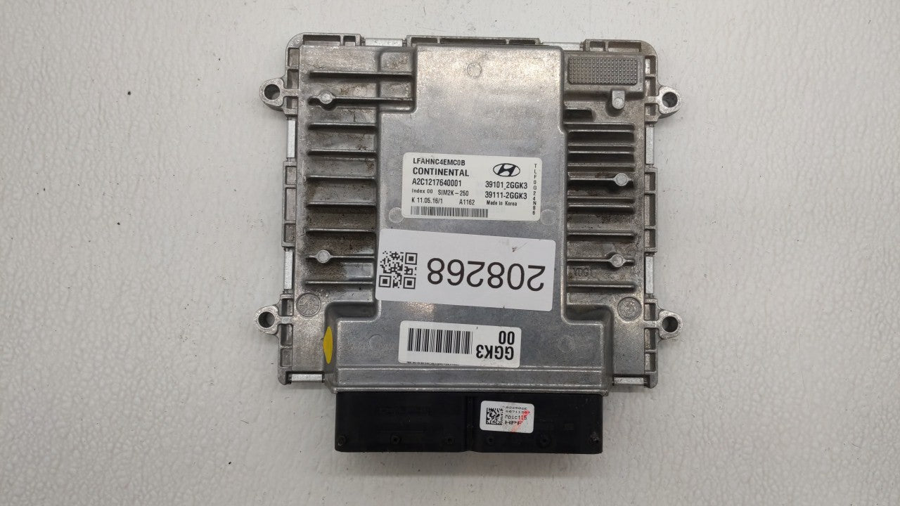 2015-2017 Hyundai Sonata PCM Engine Computer ECU ECM PCU OEM P/N:39101-2GGK0 39101-2GGL4 Fits 2015 2016 2017 OEM Used Auto Parts - Oemusedautoparts1.com