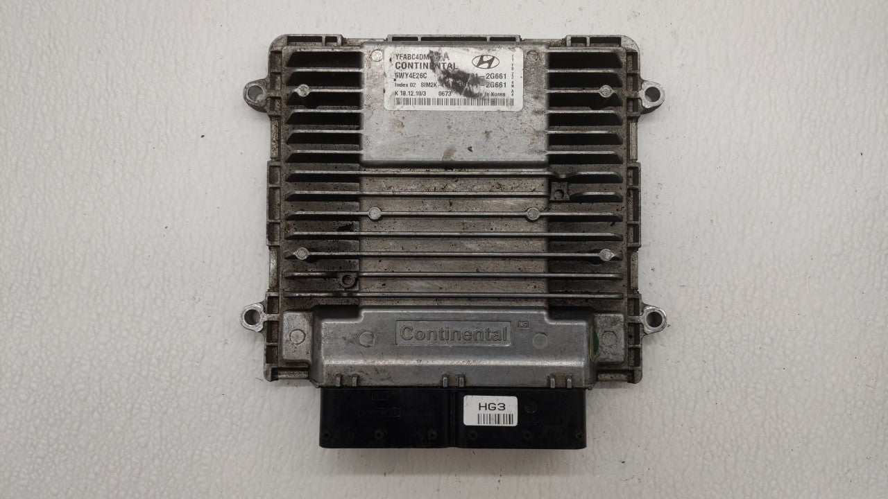 2011-2014 Hyundai Sonata PCM Engine Computer ECU ECM PCU OEM P/N:39101-2G661 39111-2G661 Fits 2011 2012 2013 2014 OEM Used Auto Parts - Oemusedautoparts1.com