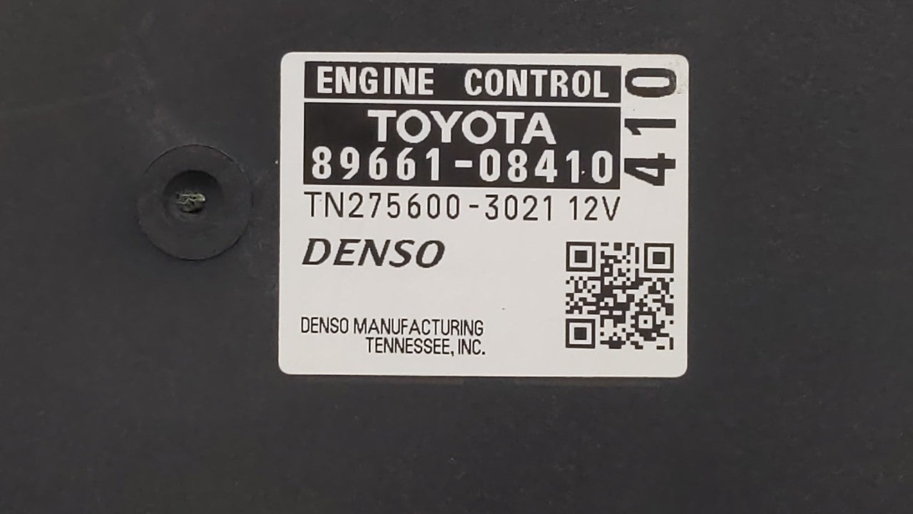 2015 Toyota Sienna PCM Engine Computer ECU ECM PCU OEM P/N:89661-08410 Fits 2016 OEM Used Auto Parts - Oemusedautoparts1.com