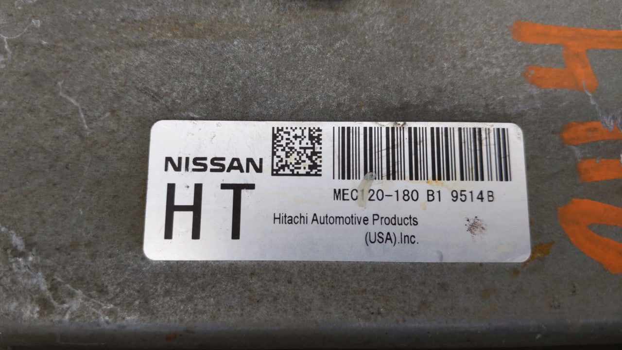 2009 Nissan Altima PCM Engine Computer ECU ECM PCU OEM P/N:MEC120-180 B1 MEC110-260 Fits OEM Used Auto Parts - Oemusedautoparts1.com