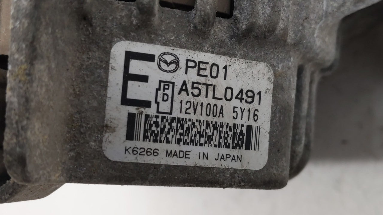 2014 Mazda 3 Alternator Replacement Generator Charging Assembly Engine OEM P/N:P53N A5T J0591 AX PEAR A5TL 0491ZC Fits 2013 OEM Used Auto Parts - Oemusedautoparts1.com