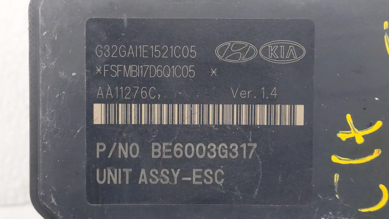 2011-2013 Kia Optima ABS Pump Control Module Replacement P/N:58920-2T550 BE6003G317 Fits 2011 2012 2013 OEM Used Auto Parts - Oemusedautoparts1.com