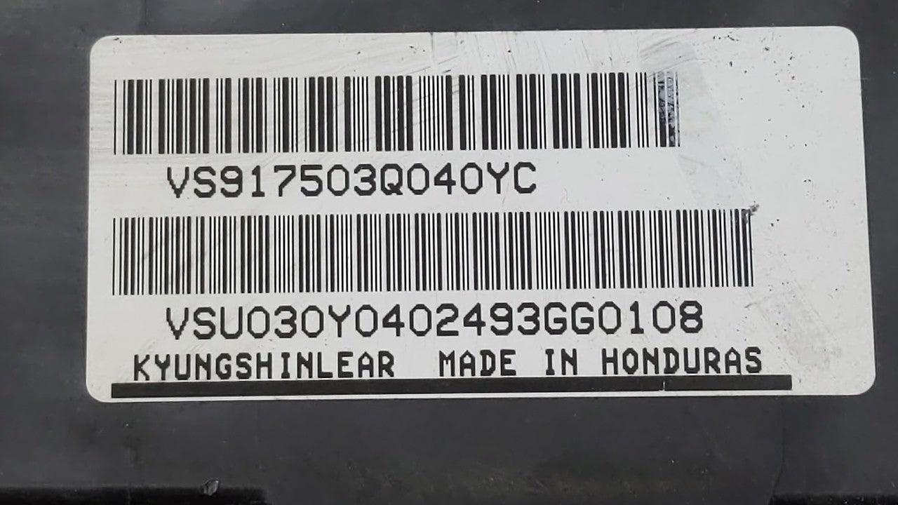 2011-2014 Hyundai Sonata Fusebox Fuse Box Panel Relay Module P/N:VS912003Q071MG VSQFHE2370F0175 Fits 2011 2012 2013 2014 OEM Used Auto Parts - Oemusedautoparts1.com