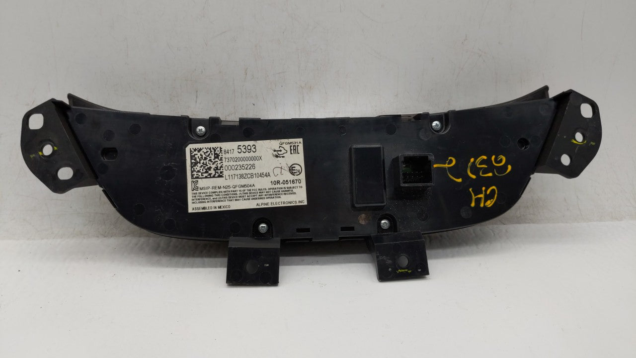 2018 Chevrolet Equinox Climate Control Module Temperature AC/Heater Replacement P/N:84175393 84175394 Fits OEM Used Auto Parts - Oemusedautoparts1.com