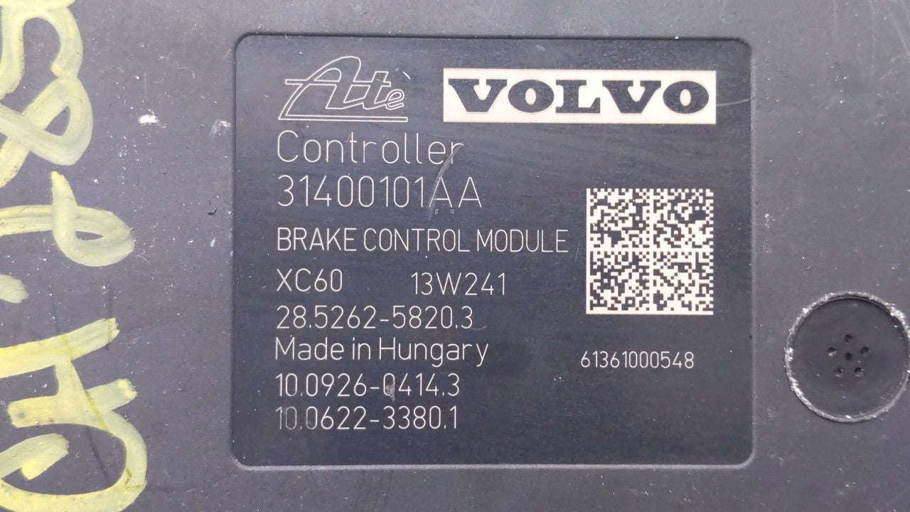 2014-2016 Volvo S60 ABS Pump Control Module Replacement P/N:P31400101 P31400544 Fits 2014 2015 2016 OEM Used Auto Parts - Oemusedautoparts1.com