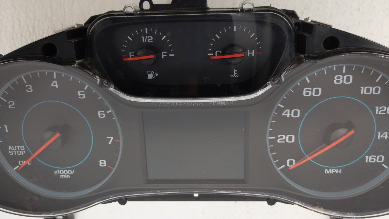 2017-2018 Chevrolet Cruze Instrument Cluster Speedometer Gauges P/N:39084636 Fits 2017 2018 OEM Used Auto Parts - Oemusedautoparts1.com