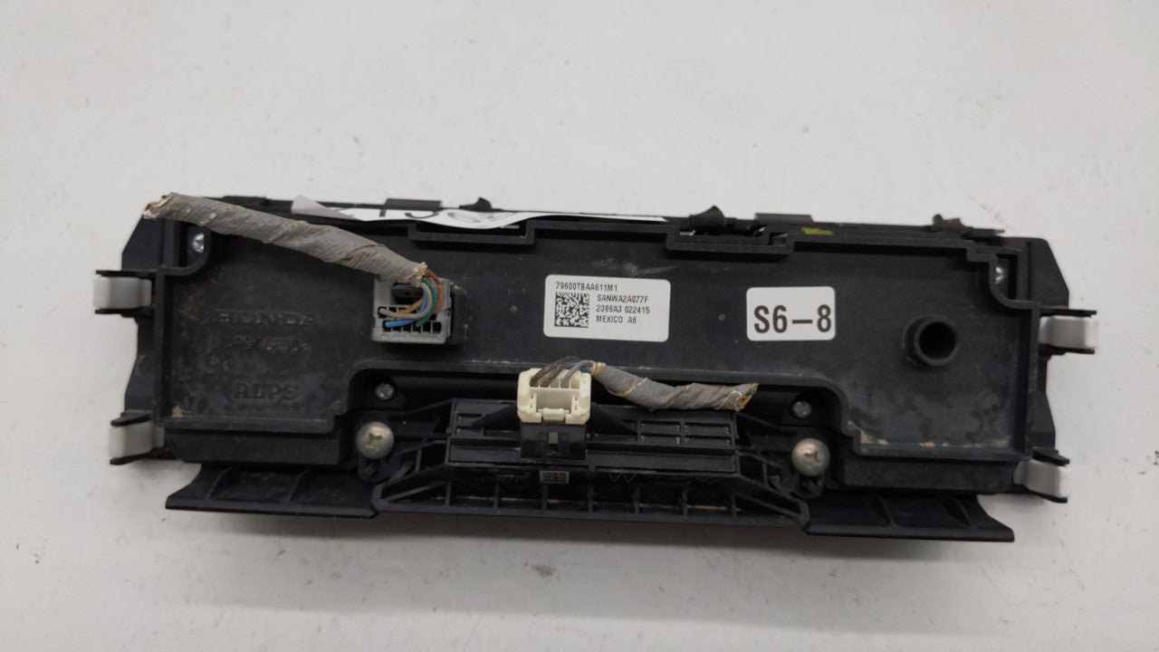 2016-2018 Honda Civic Climate Control Module Temperature AC/Heater Replacement P/N:79600TGGA610M1 79600-TBA-C410-M1 Fits OEM Used Auto Parts - Oemusedautoparts1.com