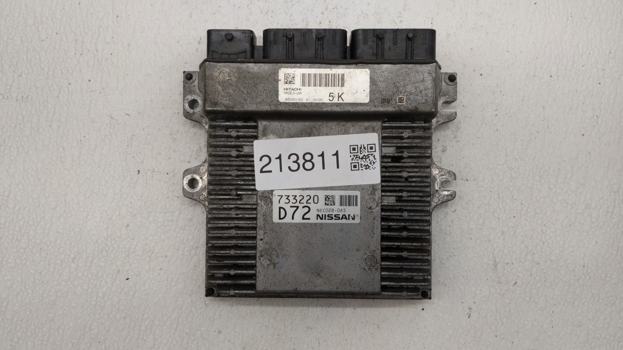 2017 Nissan Pathfinder PCM Engine Computer ECU ECM PCU OEM P/N:BED403-300 A1 NEC028-065 Fits OEM Used Auto Parts - Oemusedautoparts1.com