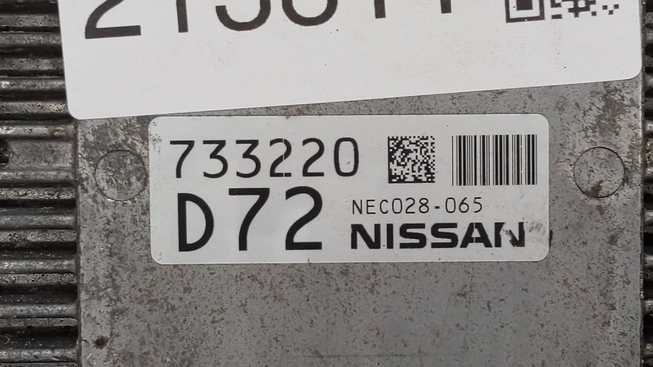 2017 Nissan Pathfinder PCM Engine Computer ECU ECM PCU OEM P/N:BED403-300 A1 NEC028-065 Fits OEM Used Auto Parts - Oemusedautoparts1.com