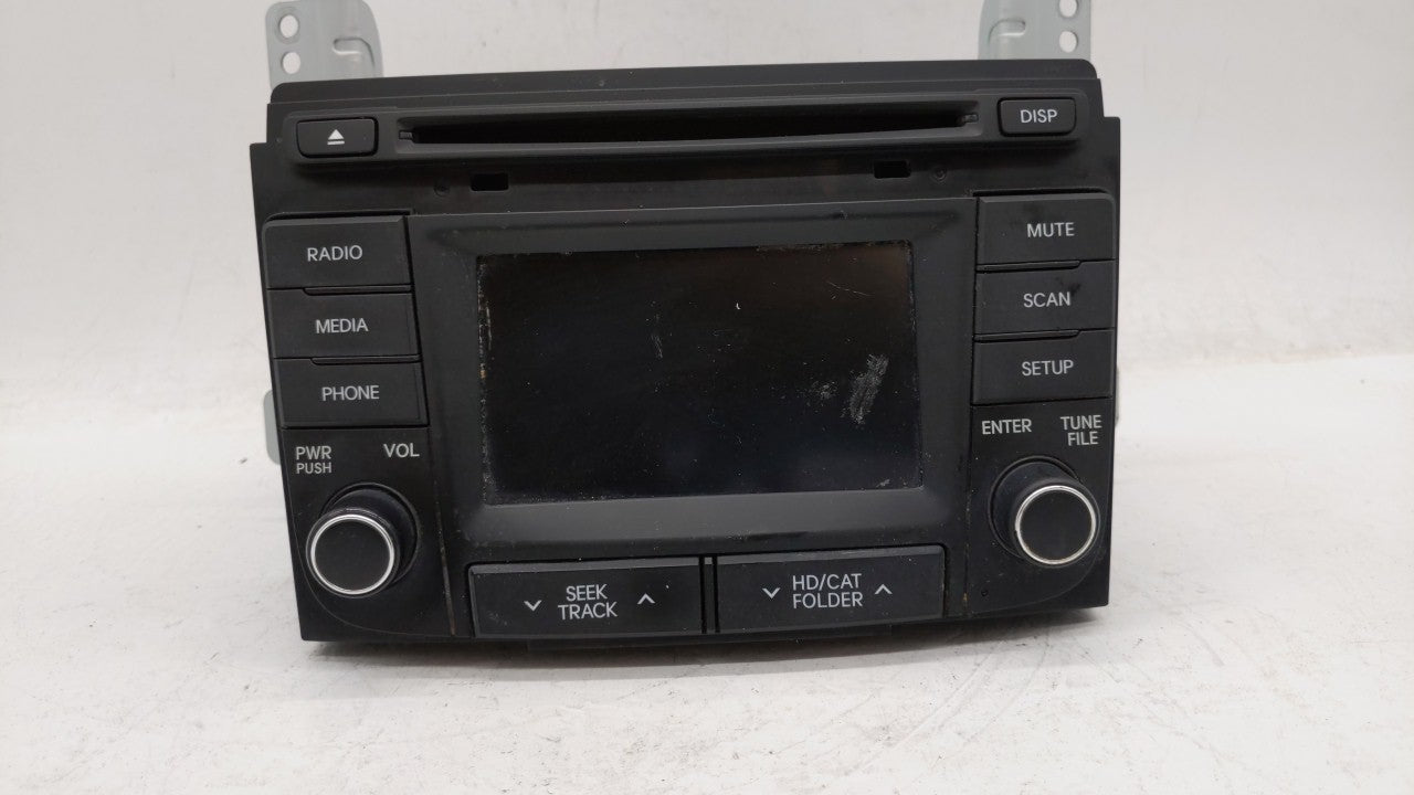 2014-2015 Hyundai Sonata Radio AM FM Cd Player Receiver Replacement P/N:96180-3Q8504X 96180-3Q8004X Fits 2014 2015 OEM Used Auto Parts - Oemusedautoparts1.com