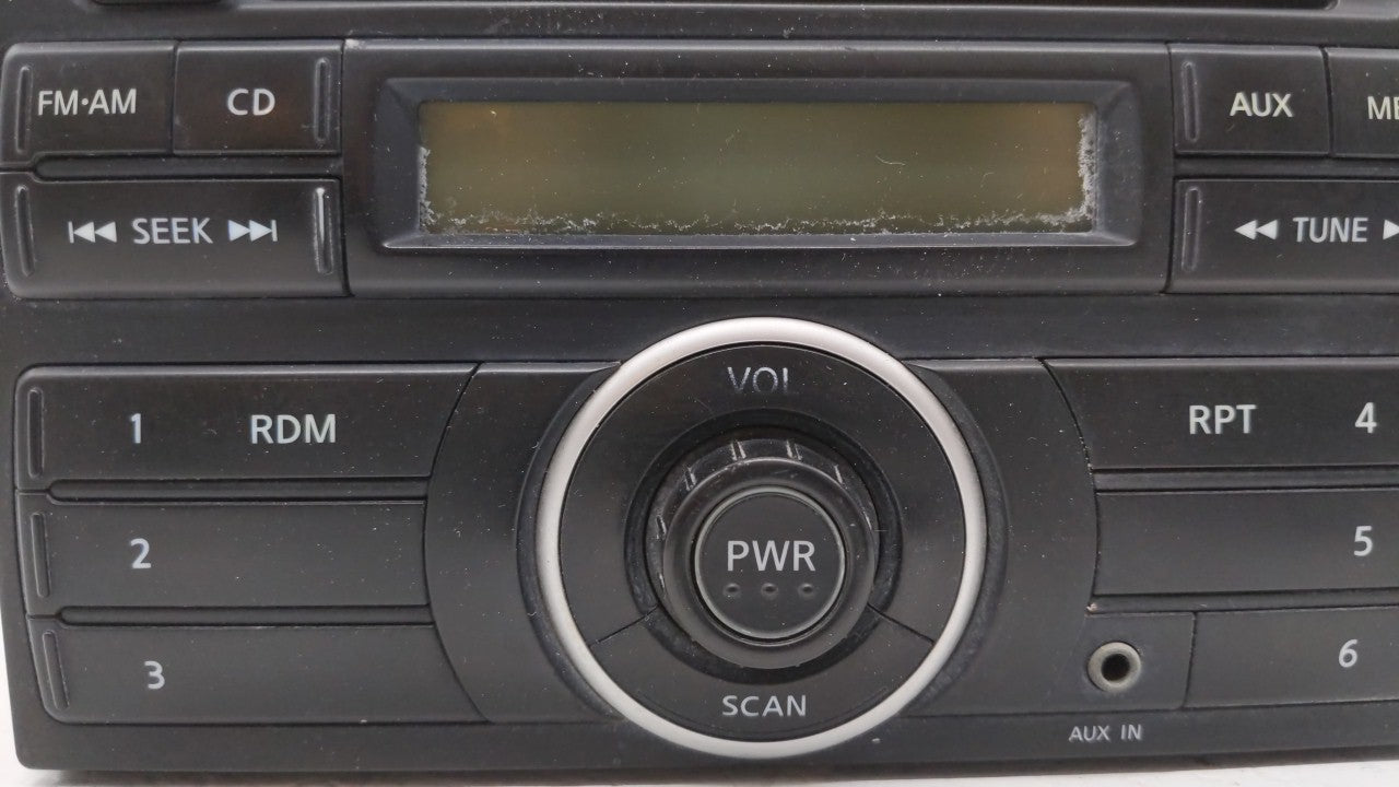 2012-2014 Nissan Versa Radio AM FM Cd Player Receiver Replacement P/N:28185 3AN0A 3089AA 7089956 Fits 2012 2013 2014 OEM Used Auto Parts - Oemusedautoparts1.com