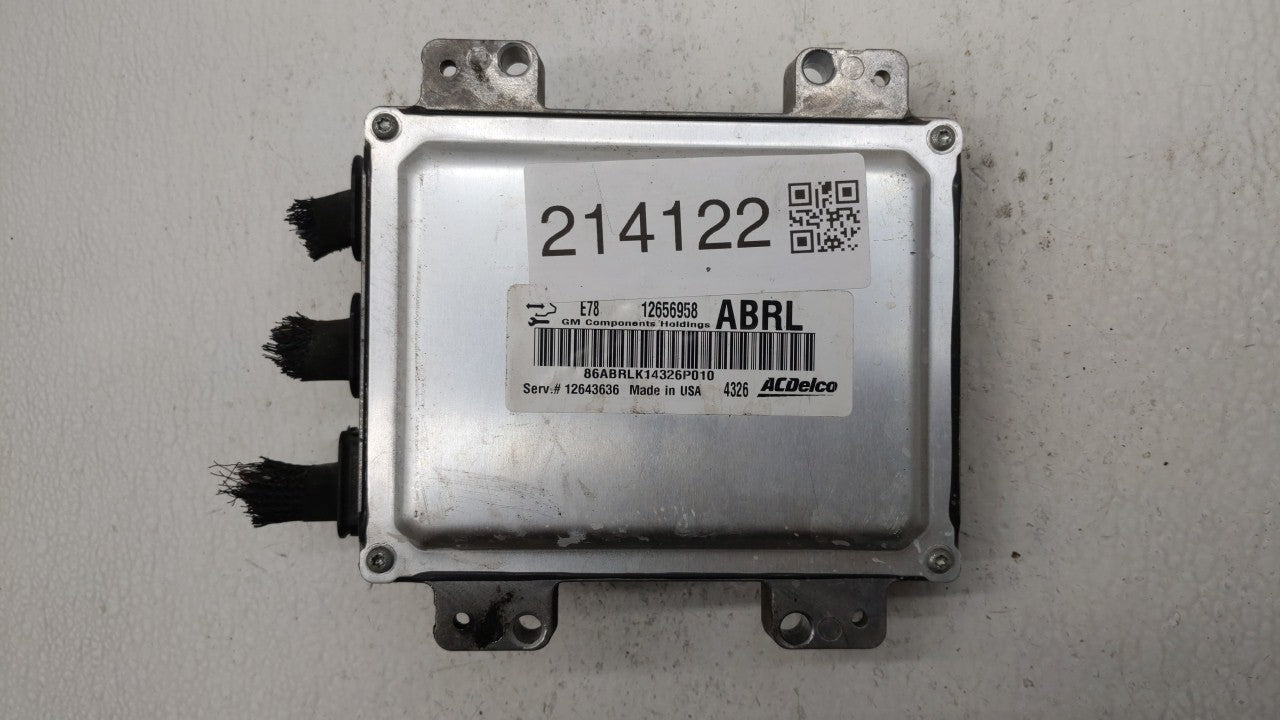 2012-2016 Chevrolet Cruze PCM Engine Computer ECU ECM PCU OEM P/N:12668866 12656958 Fits 2011 2012 2013 2014 2015 2016 OEM Used Auto Parts - Oemusedautoparts1.com