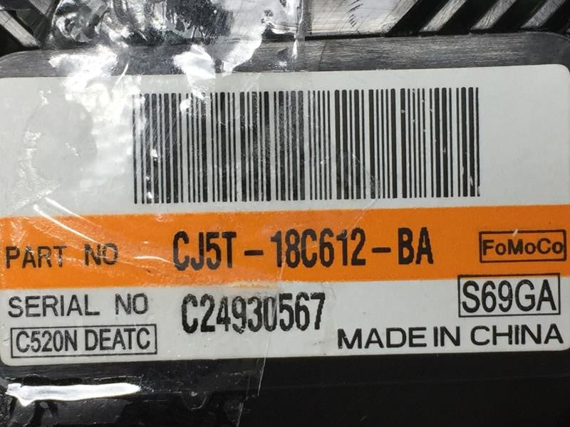 2014 Ford Escape Climate Control Module Temperature AC/Heater Replacement P/N:CJ5T-18C612-BA Fits 2013 2015 OEM Used Auto Parts - Oemusedautoparts1.com