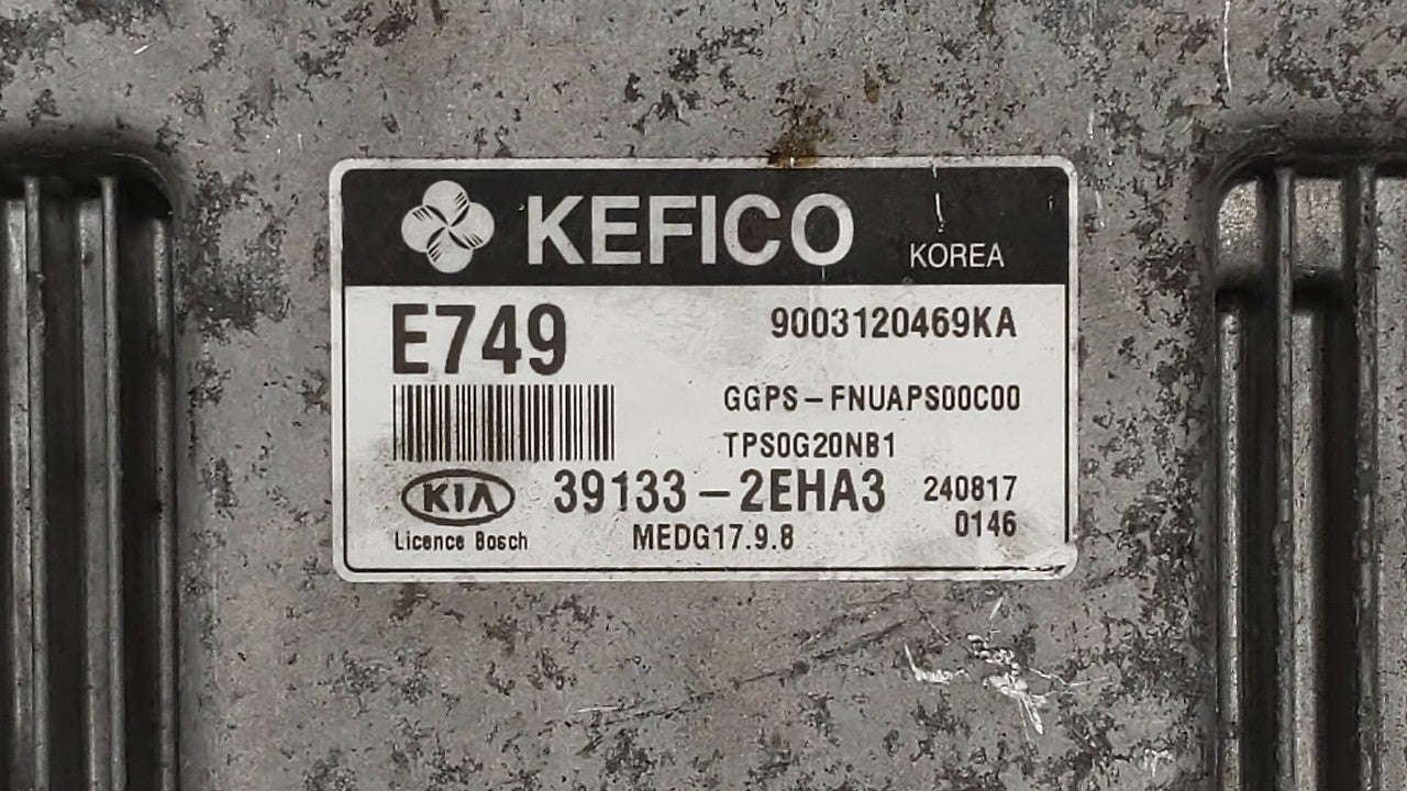 2015 Kia Soul PCM Engine Computer ECU ECM PCU OEM P/N:39133-2EHA5 39132-2EHA5 Fits OEM Used Auto Parts - Oemusedautoparts1.com