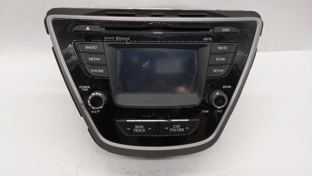 2014-2016 Hyundai Elantra Radio AM FM Cd Player Receiver Replacement P/N:96180-3X165 96160-F2100UAT Fits 2014 2015 2016 OEM Used Auto Parts - Oemusedautoparts1.com