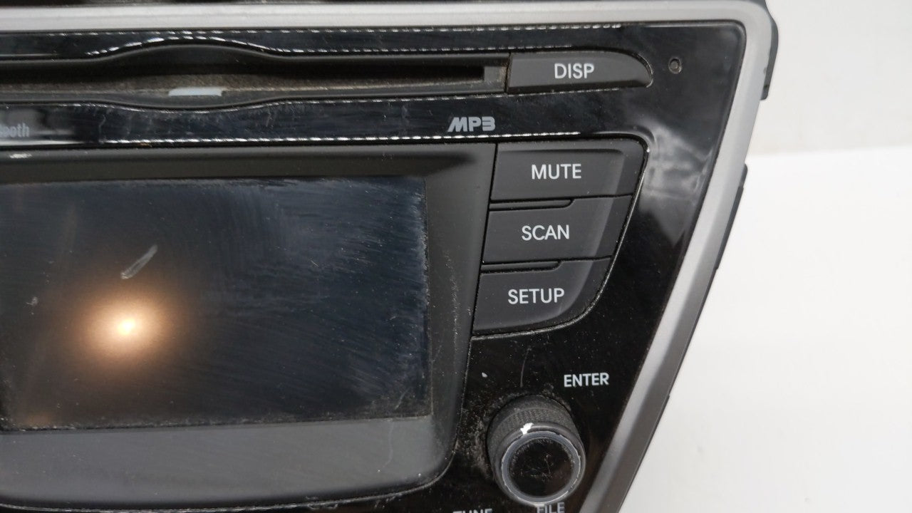 2014-2016 Hyundai Elantra Radio AM FM Cd Player Receiver Replacement P/N:96180-3X165 96160-F2100UAT Fits 2014 2015 2016 OEM Used Auto Parts - Oemusedautoparts1.com