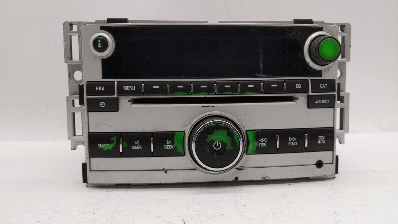 2009-2012 Chevrolet Malibu Radio AM FM Cd Player Receiver Replacement P/N:20834332 20919616 Fits 2009 2010 2011 2012 OEM Used Auto Parts - Oemusedautoparts1.com