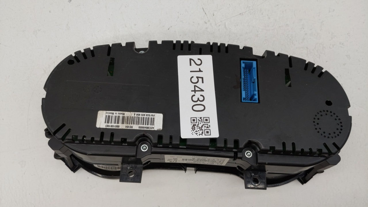 2016-2018 Volkswagen Jetta Instrument Cluster Speedometer Gauges P/N:5C6920955A 5C6920956A Fits 2016 2017 2018 OEM Used Auto Parts - Oemusedautoparts1.com