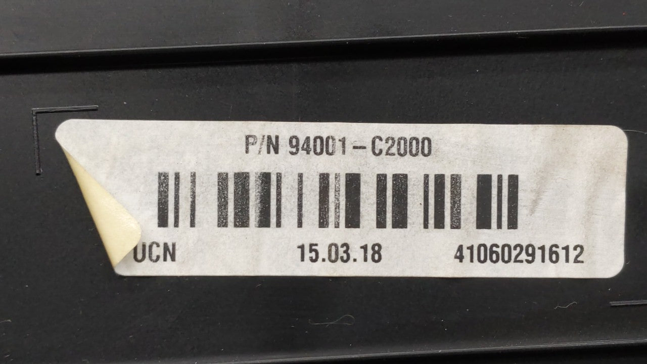 2015 Hyundai Sonata Instrument Cluster Speedometer Gauges P/N:94001-C2000 Fits OEM Used Auto Parts - Oemusedautoparts1.com