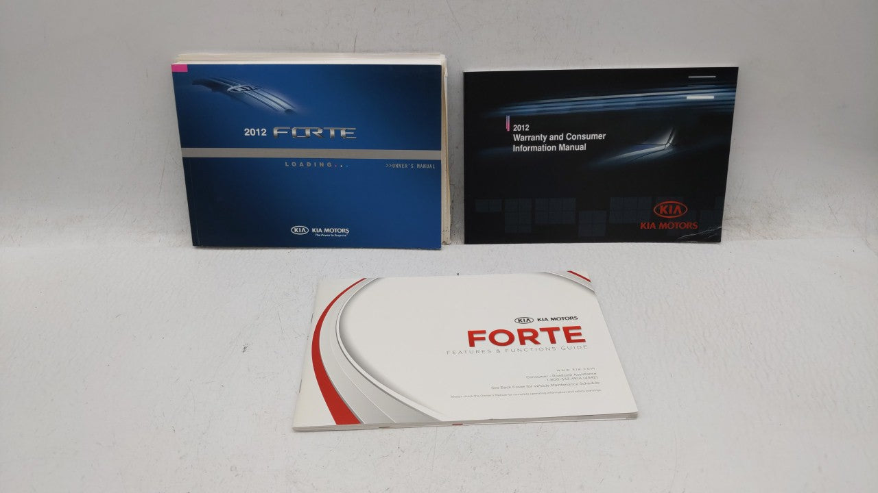 2012 Kia Forte Owners Manual Book Guide OEM Used Auto Parts - Oemusedautoparts1.com