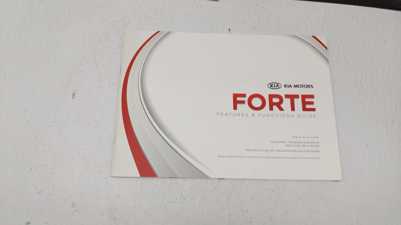 2012 Kia Forte Owners Manual Book Guide OEM Used Auto Parts - Oemusedautoparts1.com