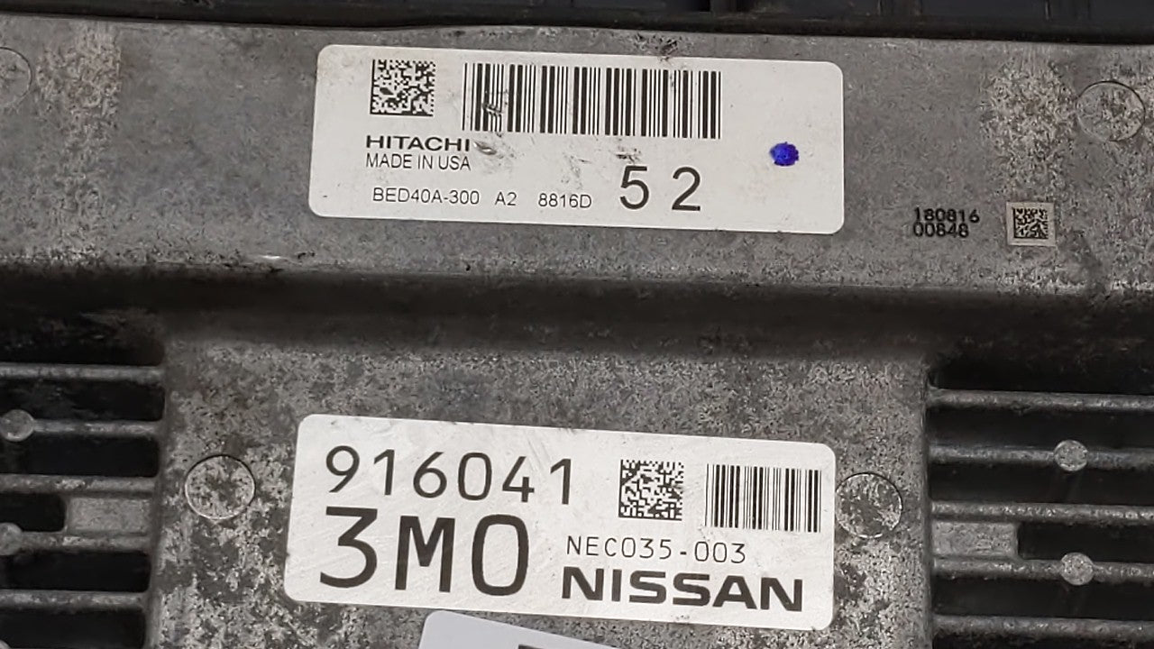 2018-2019 Nissan Pathfinder PCM Engine Computer ECU ECM PCU OEM P/N:237F0 9PJ1A BED40A-300 Fits 2018 2019 OEM Used Auto Parts - Oemusedautoparts1.com