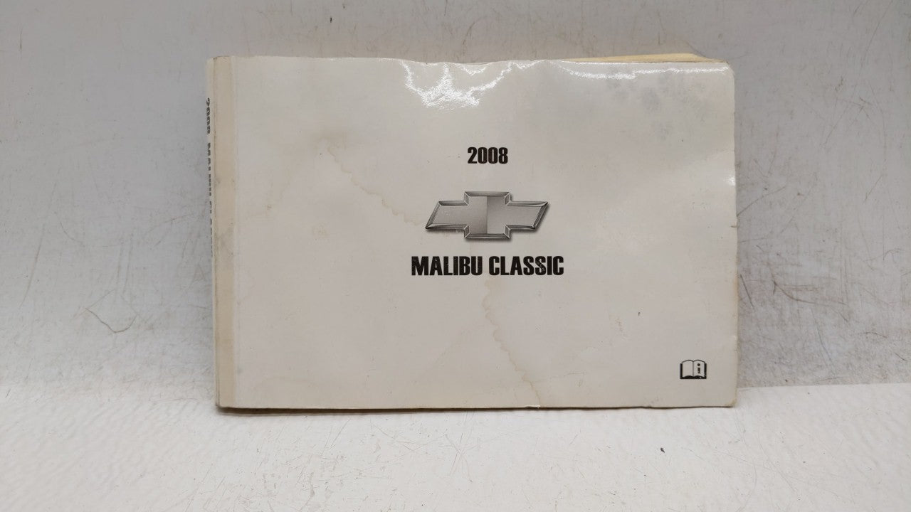 2008 Chevrolet Malibu Owners Manual Book Guide OEM Used Auto Parts - Oemusedautoparts1.com