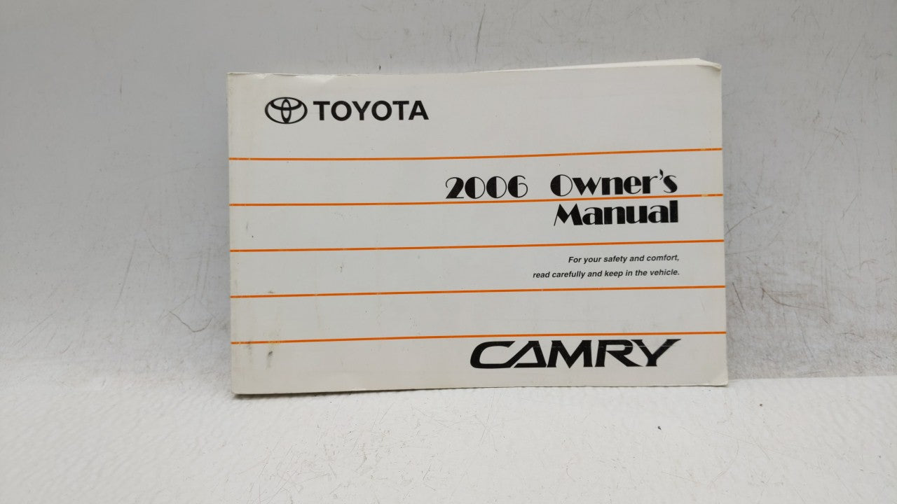 2006 Toyota Camry Owners Manual Book Guide OEM Used Auto Parts - Oemusedautoparts1.com