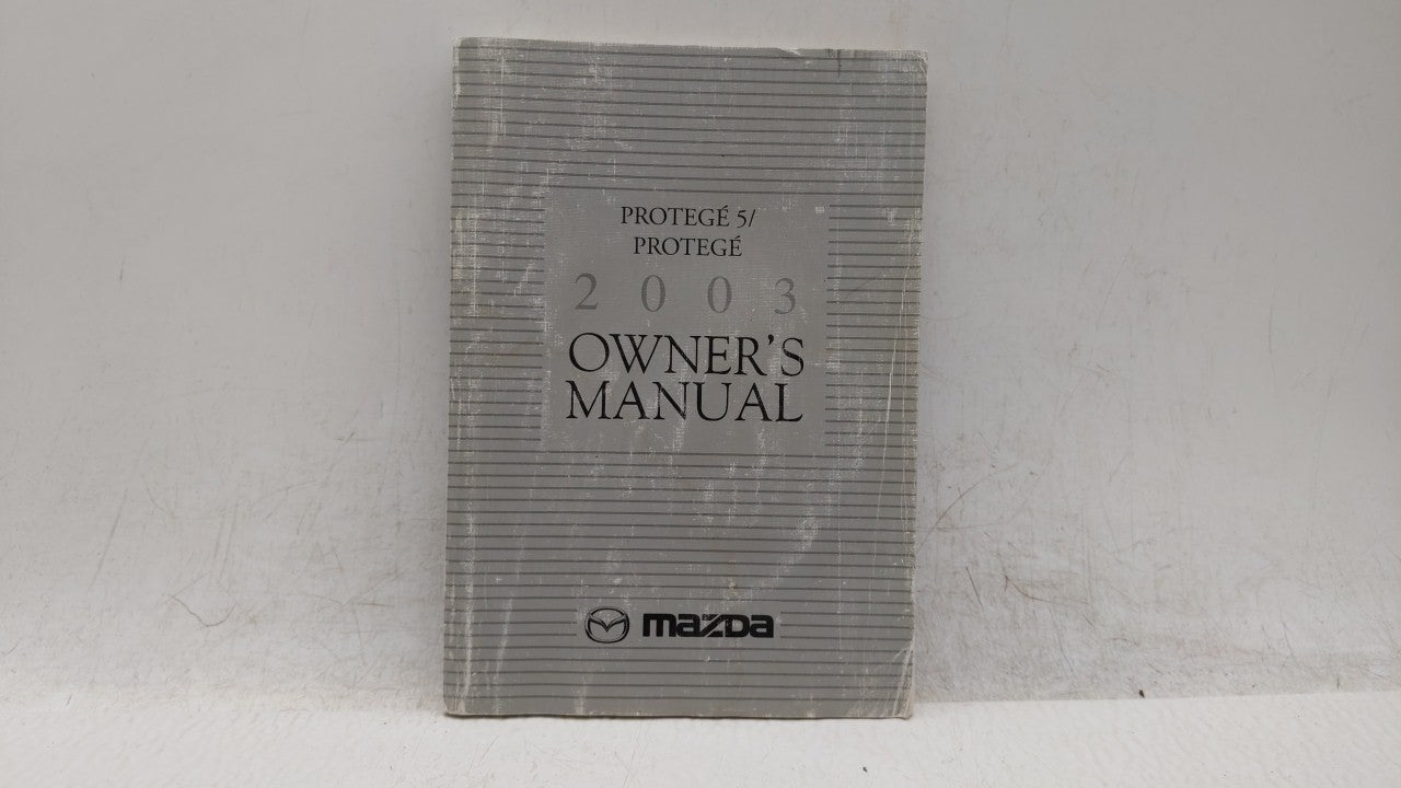 2003 Mazda Protege Owners Manual Book Guide OEM Used Auto Parts - Oemusedautoparts1.com