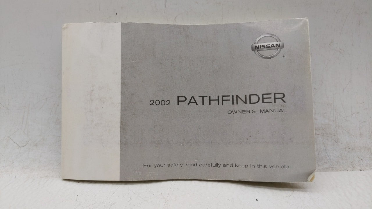 2002 Nissan Pathfinder Owners Manual Book Guide OEM Used Auto Parts - Oemusedautoparts1.com