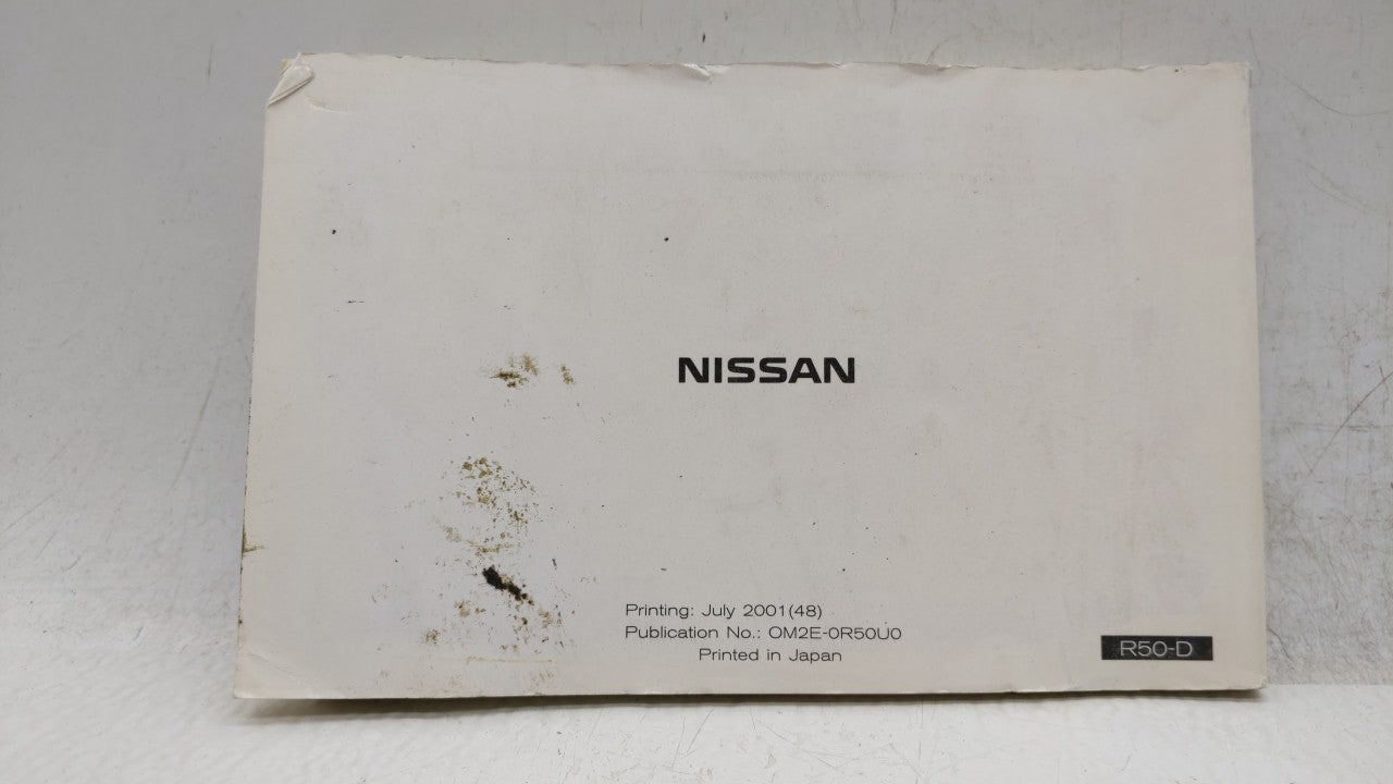 2002 Nissan Pathfinder Owners Manual Book Guide OEM Used Auto Parts - Oemusedautoparts1.com