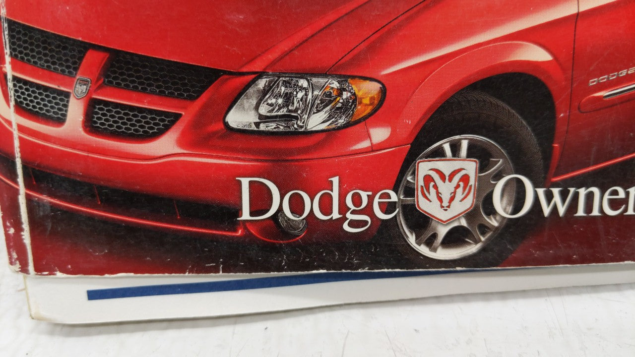 2000 Dodge Caravan Owners Manual Book Guide OEM Used Auto Parts - Oemusedautoparts1.com