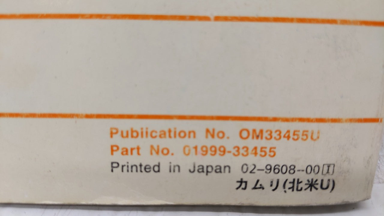 1997 Toyota Camry Owners Manual Book Guide OEM Used Auto Parts - Oemusedautoparts1.com
