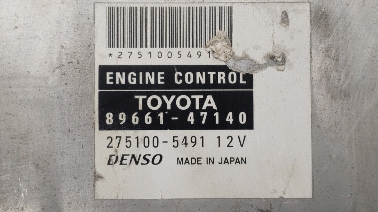 2006-2008 Toyota Prius PCM Engine Computer ECU ECM PCU OEM P/N:89981-47211 89661-47161 Fits 2006 2007 2008 OEM Used Auto Parts - Oemusedautoparts1.com