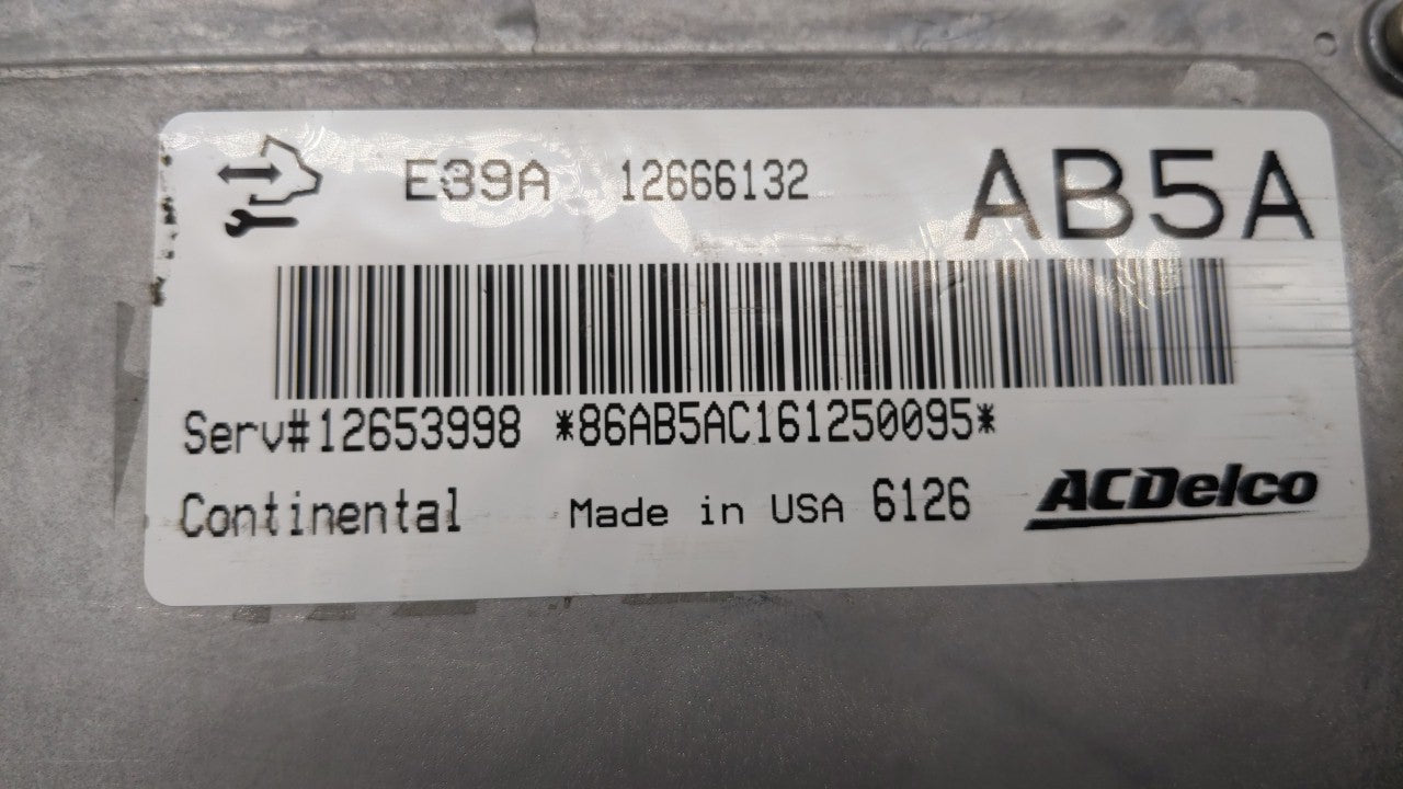 2013-2016 Chevrolet Malibu PCM Engine Computer ECU ECM PCU OEM P/N:12653998 12655476 Fits 2013 2014 2015 2016 OEM Used Auto Parts - Oemusedautoparts1.com