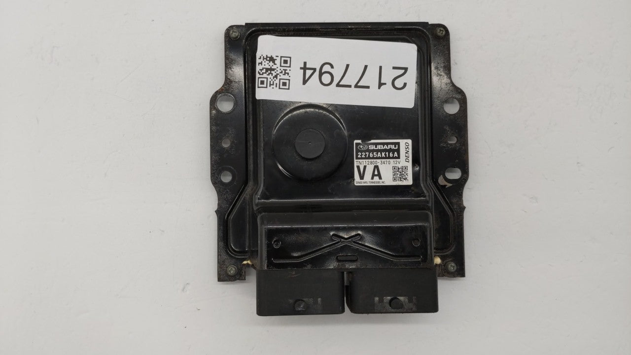 2015 Subaru Legacy PCM Engine Computer ECU ECM PCU OEM P/N:22765AK16A 2765AF36C Fits OEM Used Auto Parts - Oemusedautoparts1.com