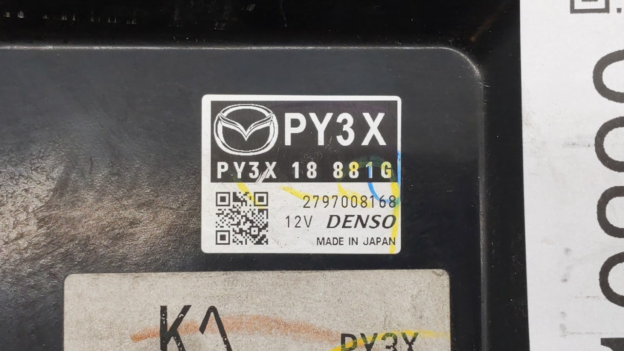 2014 Mazda Cx-5 PCM Engine Computer ECU ECM PCU OEM P/N:PY3W 18 881C PY2V 18 881F Fits OEM Used Auto Parts - Oemusedautoparts1.com