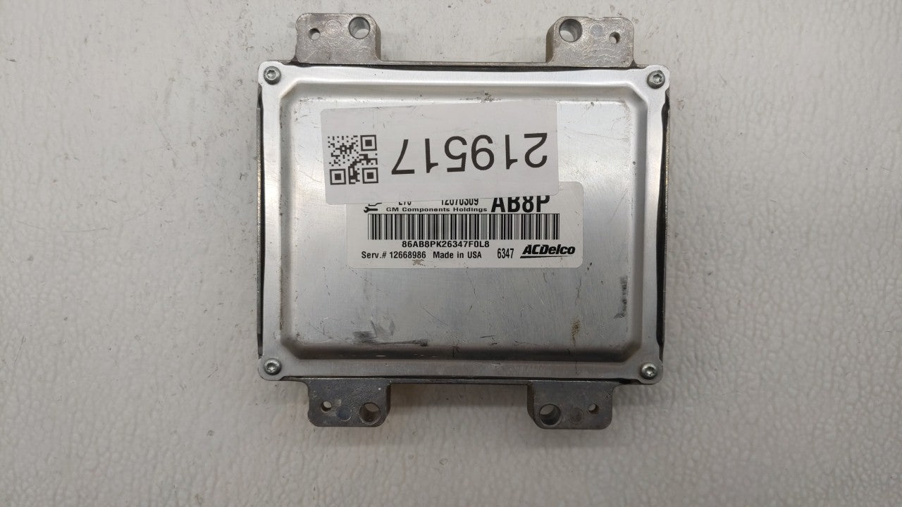 2017-2018 Chevrolet Sonic PCM Engine Computer ECU ECM PCU OEM P/N:12668986 12679097 Fits 2017 2018 2019 OEM Used Auto Parts - Oemusedautoparts1.com