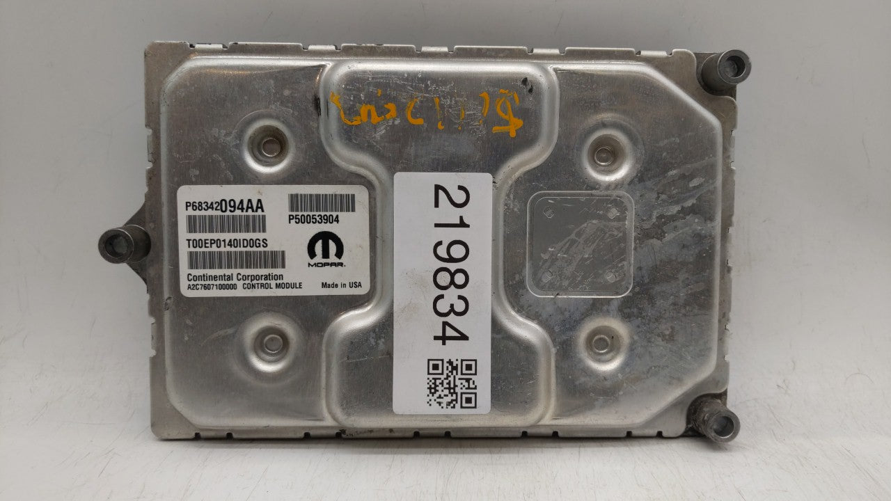 2018 Jeep Renegade PCM Engine Computer ECU ECM PCU OEM P/N:P68342094AA Fits OEM Used Auto Parts - Oemusedautoparts1.com