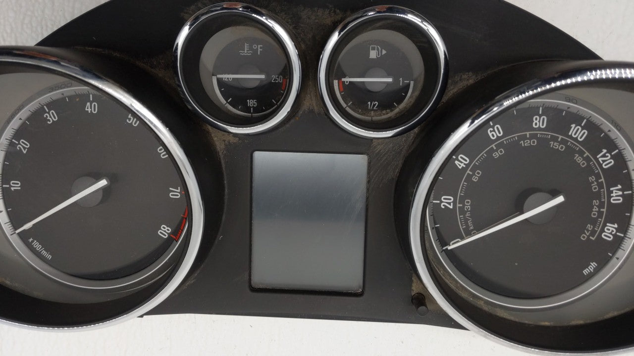 2013 Buick Verano Instrument Cluster Speedometer Gauges P/N:22978276 Fits OEM Used Auto Parts - Oemusedautoparts1.com