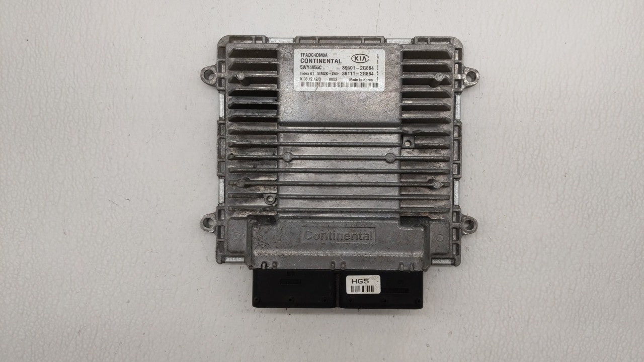 2011-2013 Kia Optima PCM Engine Computer ECU ECM PCU OEM P/N:39101-2G861 39111-2G861 Fits 2011 2012 2013 OEM Used Auto Parts - Oemusedautoparts1.com