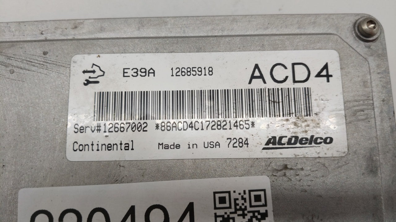 2017 Chevrolet Equinox PCM Engine Computer ECU ECM PCU OEM P/N:12666068 12667002 Fits 2018 2019 OEM Used Auto Parts - Oemusedautoparts1.com