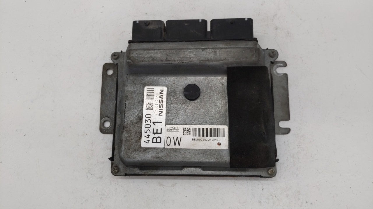 2013-2014 Nissan Altima PCM Engine Computer ECU ECM PCU OEM P/N:BEM400-300 MEC300-010 D1 Fits 2013 2014 OEM Used Auto Parts - Oemusedautoparts1.com