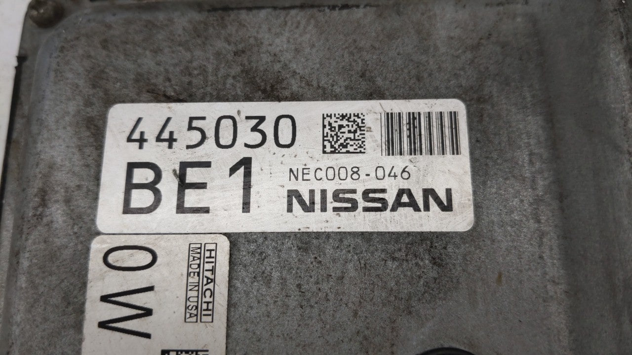 2013-2014 Nissan Altima PCM Engine Computer ECU ECM PCU OEM P/N:BEM400-300 MEC300-010 D1 Fits 2013 2014 OEM Used Auto Parts - Oemusedautoparts1.com