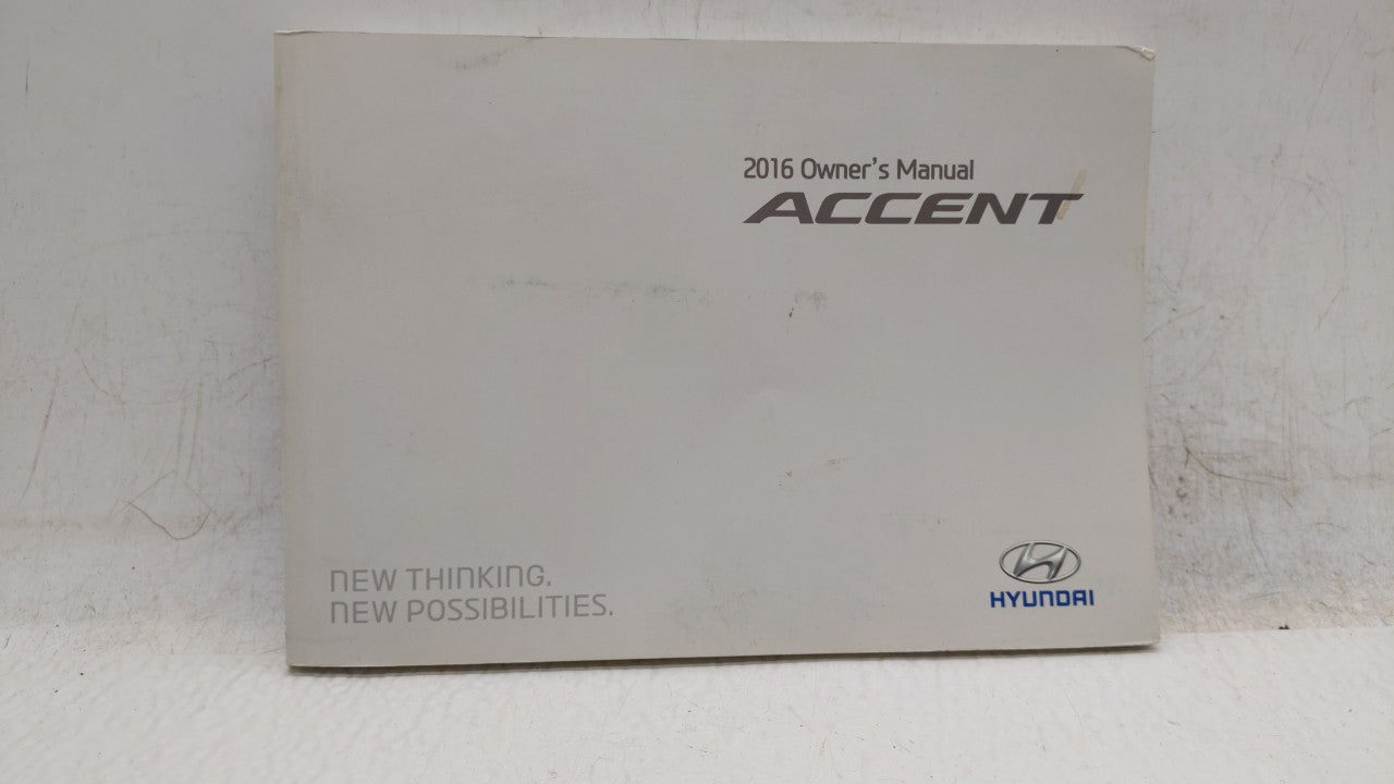 2016 Hyundai Accent Owners Manual Book Guide OEM Used Auto Parts - Oemusedautoparts1.com