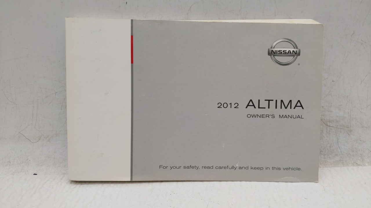 2012 Nissan Altima Owners Manual Book Guide OEM Used Auto Parts - Oemusedautoparts1.com